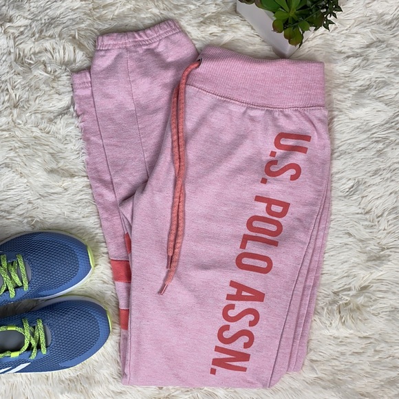 U.S. Polo Assn. Pants - U.S. Polo Assn. pink sweats